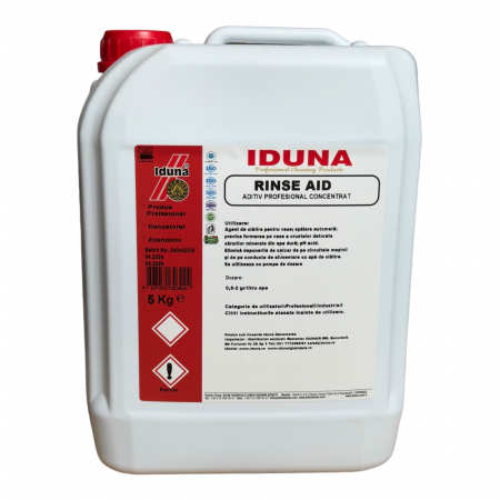 Detergenti / Solutii Profesionale unitati de productie - Aditiv clatire automat vase-pahare Rinse AID 5 KG