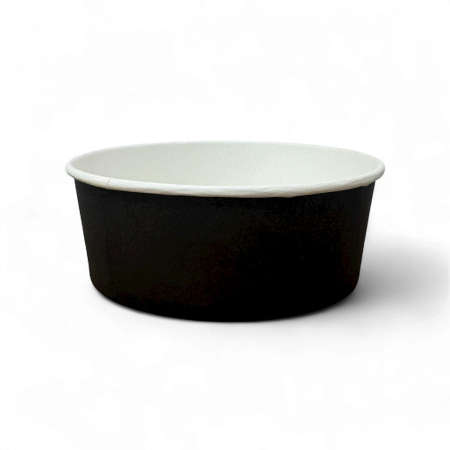 Boluri salata carton - Bol salată carton negru 25 oz (750 cc) | Set 50 buc