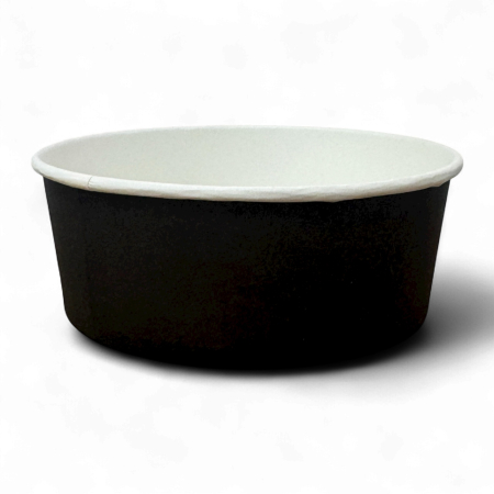 Boluri salata carton - Bol salată carton negru 38 oz (1150 cc) | Set 50 buc