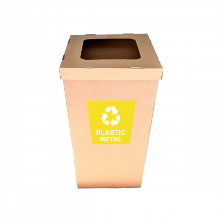 Cosuri gunoi - Cos gunoi carton cu capac, 120 litri ( plastic / metal)