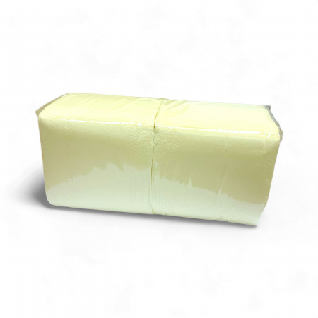 Produse din celuloza (role, servetele...) - Servetele de masa crem, 33x33 cm, 2 straturi 200 buc