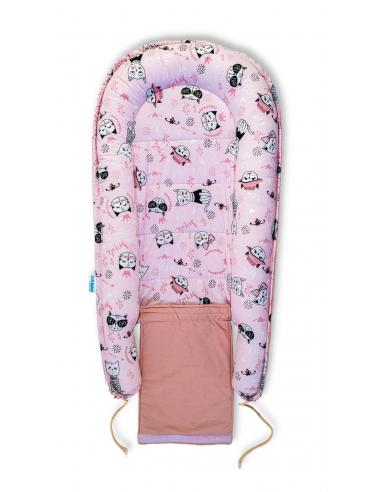 Baby Nest din Bumbac, model pisici roz [2]