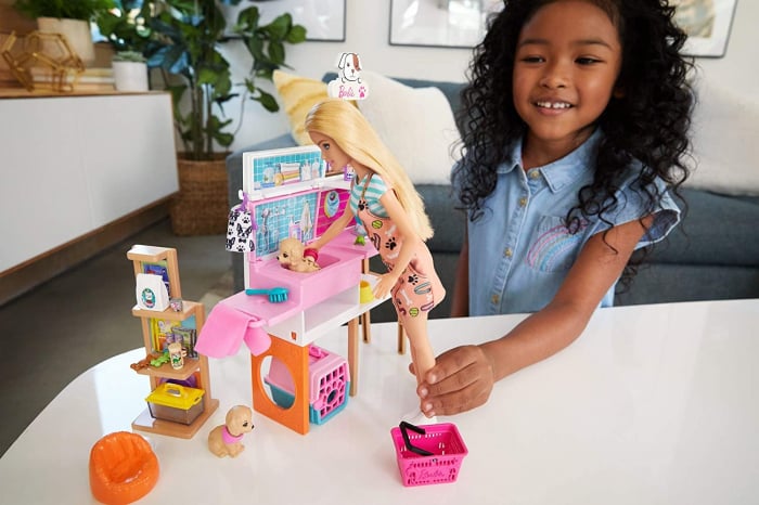 Barbie set de joaca magazin accesorii animalute [3]
