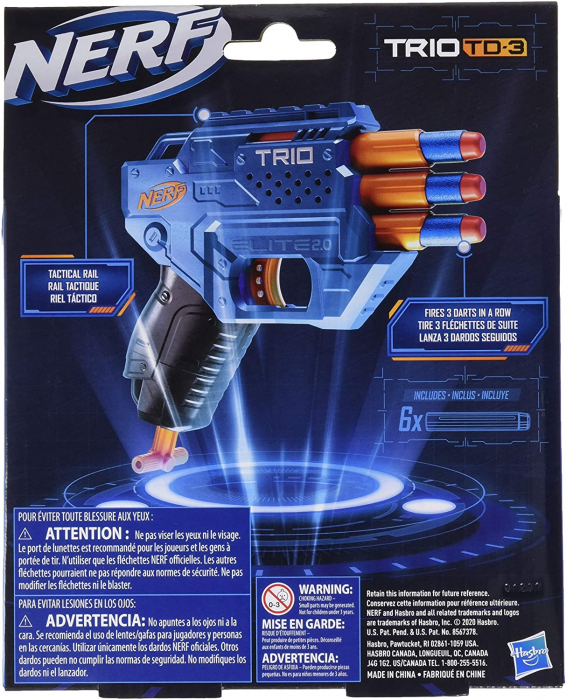 Blaster Nerf Elite 2.0 - Trio TD-3 [3]