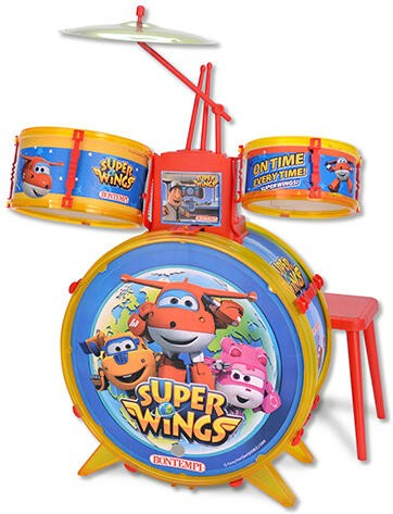 Jucarie muzicala Bontempi, set de tobe Super Wings, varsta 3 ani [2]