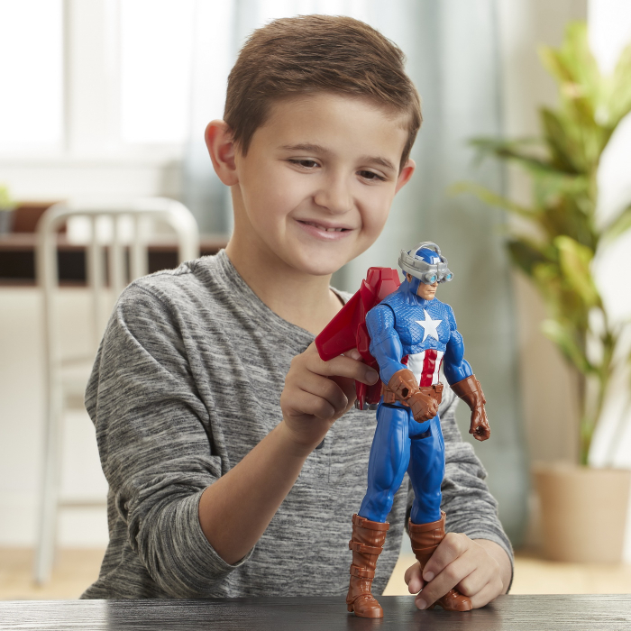 FIGURINA AVANGERS TITAN HERO BLAST GEAR: CAPTAIN AMERICA 30 CM [5]
