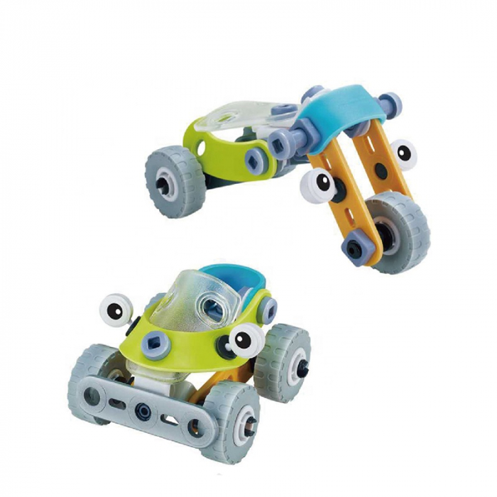 Set de constructie 2 in 1 Masina / tricicleta, 53 piese [2]