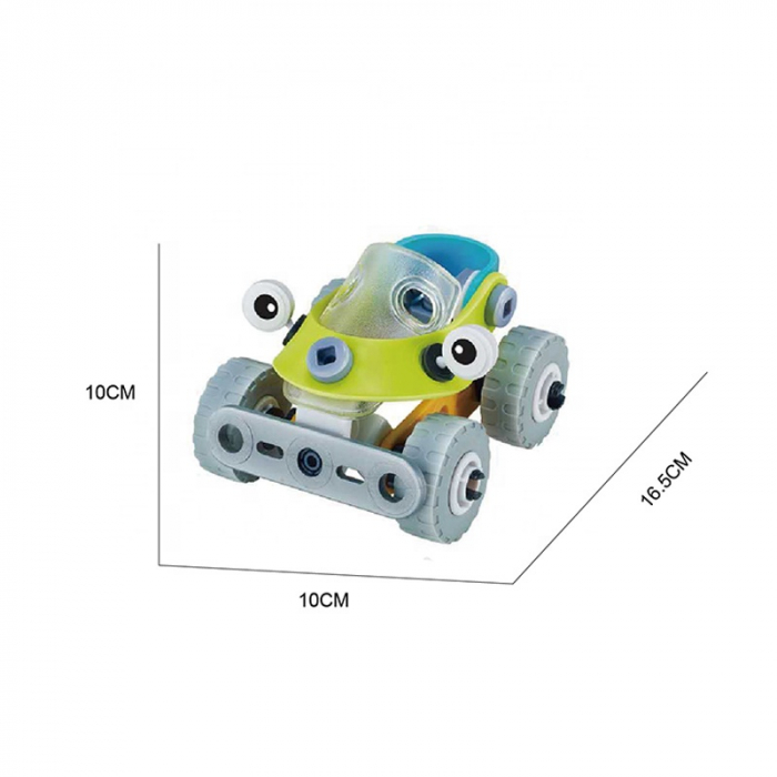 Set de constructie 2 in 1 Masina / tricicleta, 53 piese [5]