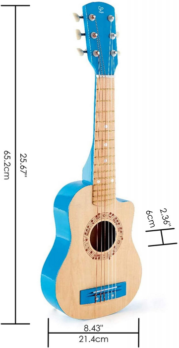 Chitara albastra vibranta, Hape [6]