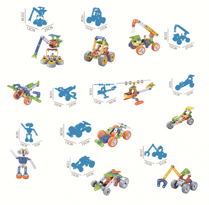 Set de constructie 10 in 1, 167 piese [3]