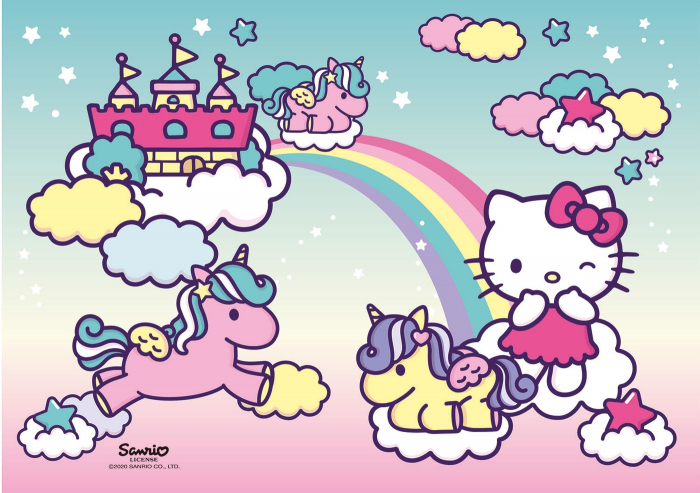 Puzzle Super Color Hello Kitty, 2x20 Piese [4]