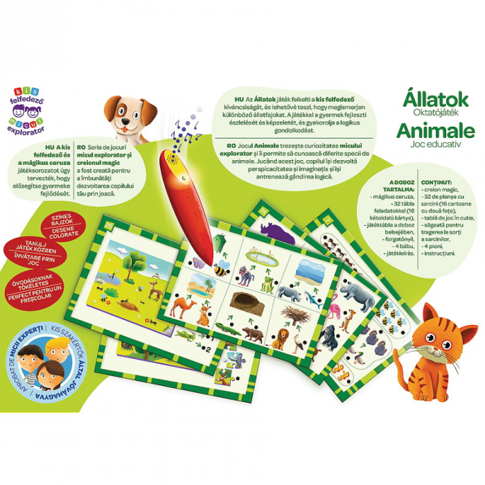 Joc educativ Micul explorator - Animalele, cu creion magic [4]