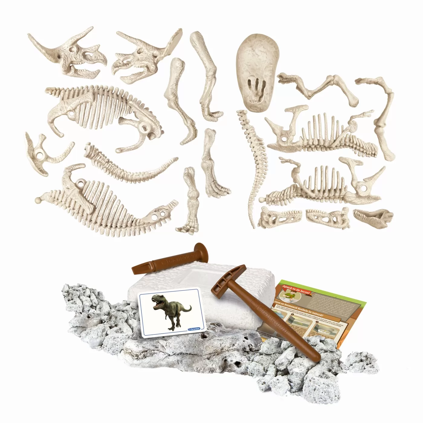 DESCOPERA DINOZAURUL T-REX & TRICERAPTOR FLUO STIINTA SI JOACA [2]