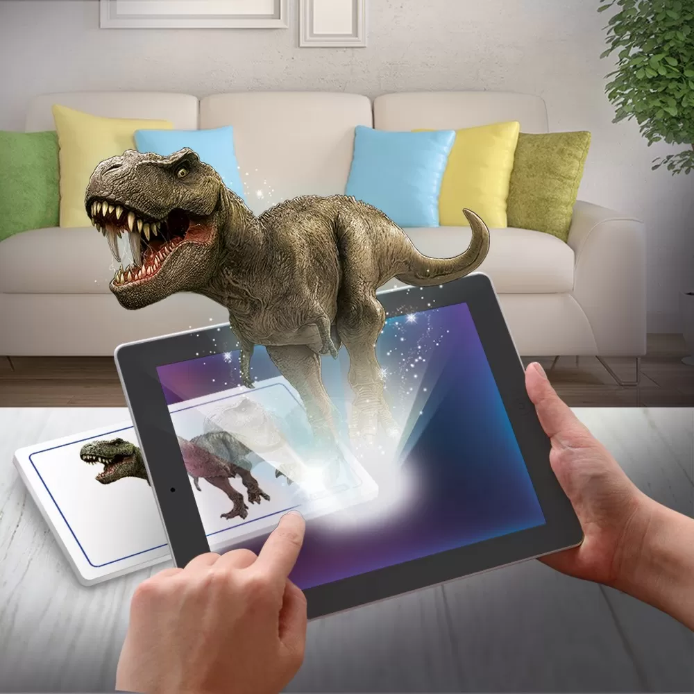 DESCOPERA DINOZAURUL T-REX & TRICERAPTOR FLUO STIINTA SI JOACA [4]