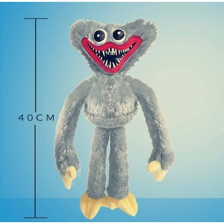 Jucarie de Plus Huggy Wuggy, 40 cm, Brate Flexibile Albastru Deschis [2]