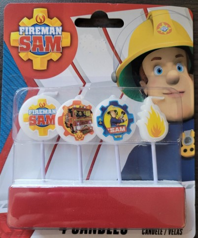 Set de 4 lumanari pentru tort cu Pompierul Sam [2]