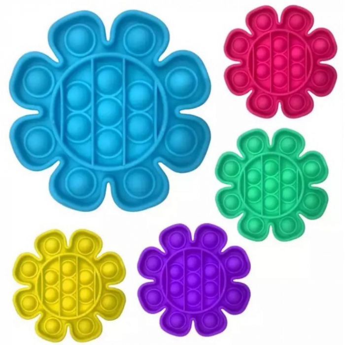 Jucarie Pop It Now & Flip It, Push Bubble Floare Roz [2]