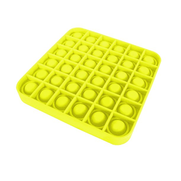 Jucarie Pop It Now & Flip It, Push Bubble Patrat galben [2]