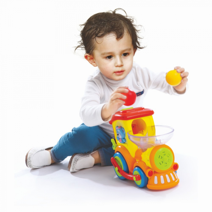 Hola Toys - Locomotiva cu bile cu sunete si lumini [4]