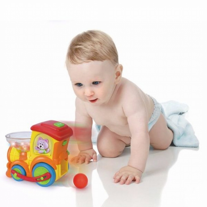 Hola Toys - Locomotiva cu bile cu sunete si lumini [3]