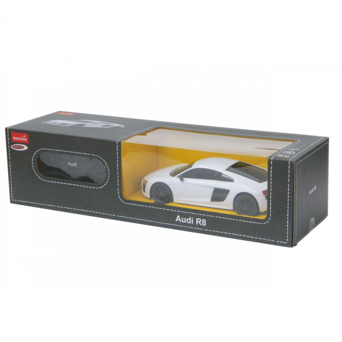 MASINA CU TELECOMANDA AUDI R8 ALB CU SCARA 1 LA 24 [2]