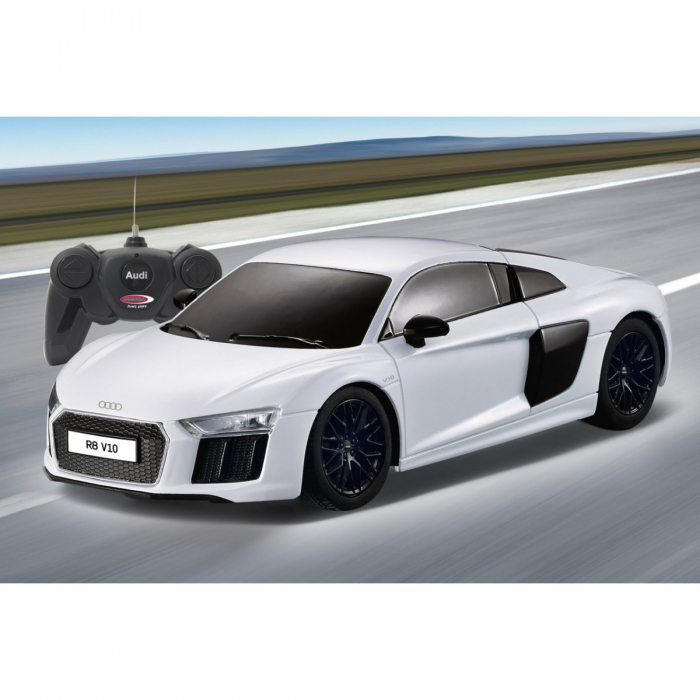 MASINA CU TELECOMANDA AUDI R8 ALB CU SCARA 1 LA 24 [9]