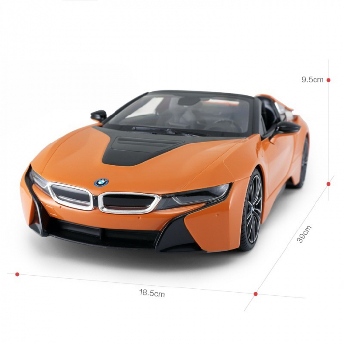 MASINA CU TELECOMANDA BMW I8 PORTOCALIE SCARA 1 LA 12 [4]