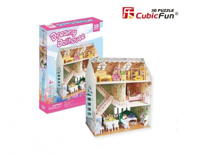 Puzzle 3D CubicFun-Casuta Papusilor 160 Piese [6]