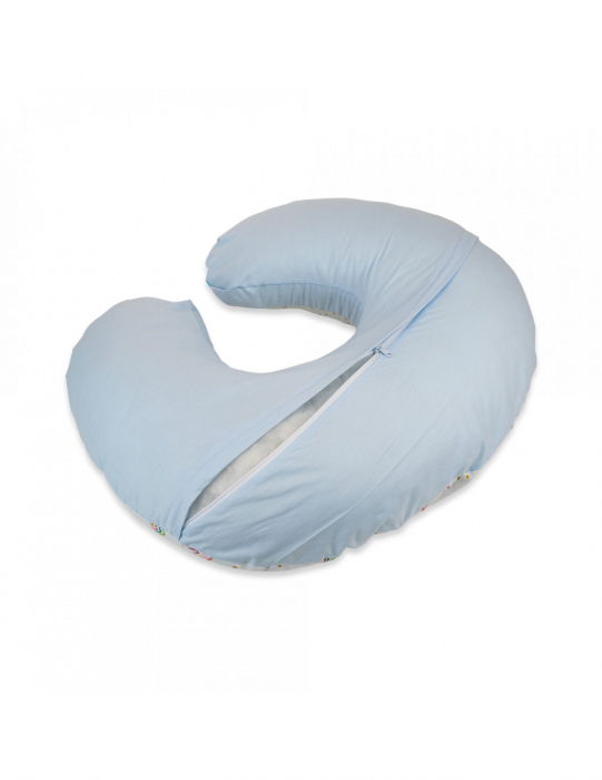 Perna pentru alaptare 2 in 1 cu husa detasabila, curcubeu multicolor [2]