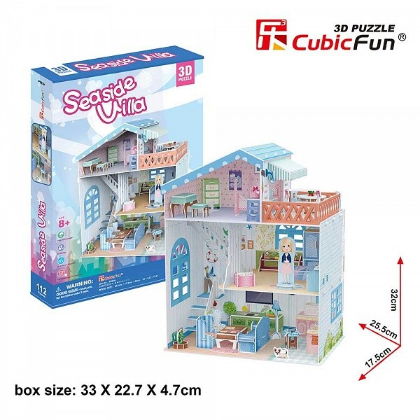 Puzzle 3D CubicFun-Casuta Papusilor VIla de la mare [5]
