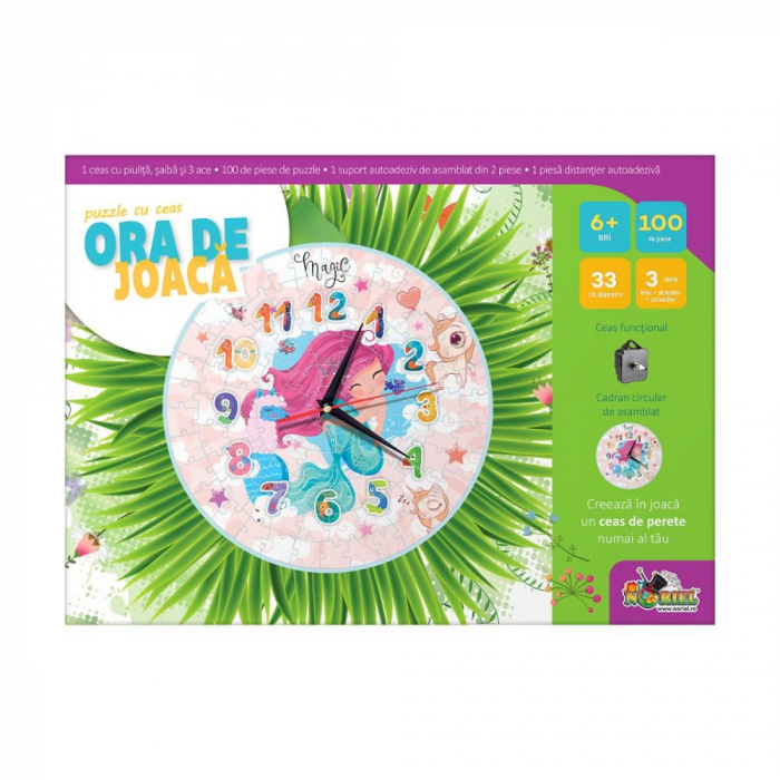 Puzzle Cu Ceas Noriel - Ora De Joaca, Sirena [2]