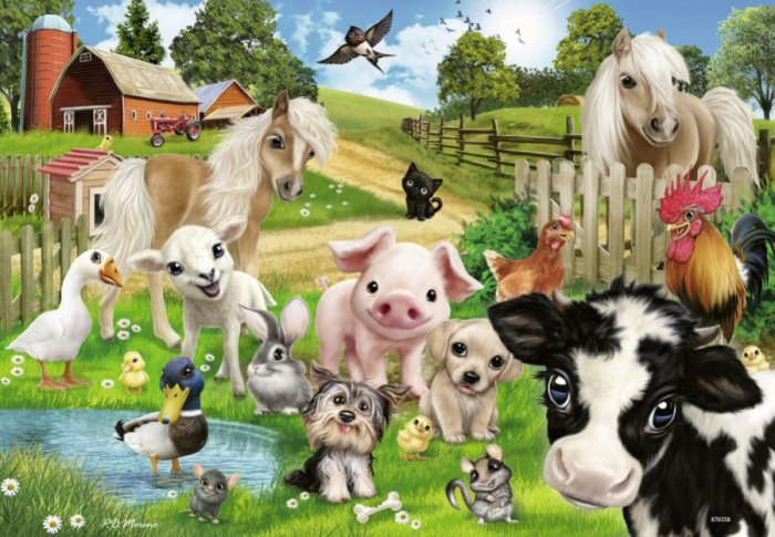 Puzzle ferma animalelor 2x24 piese [3]