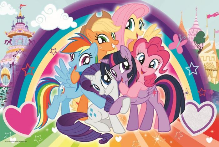 Puzzle Maxi Trefl, My little pony, Ponei fericiti, 24 piese [2]