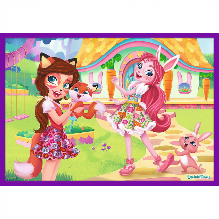 PUZZLE TREFL 10IN1 ENCHANTIMALS - FETELE UIMITOARE [3]
