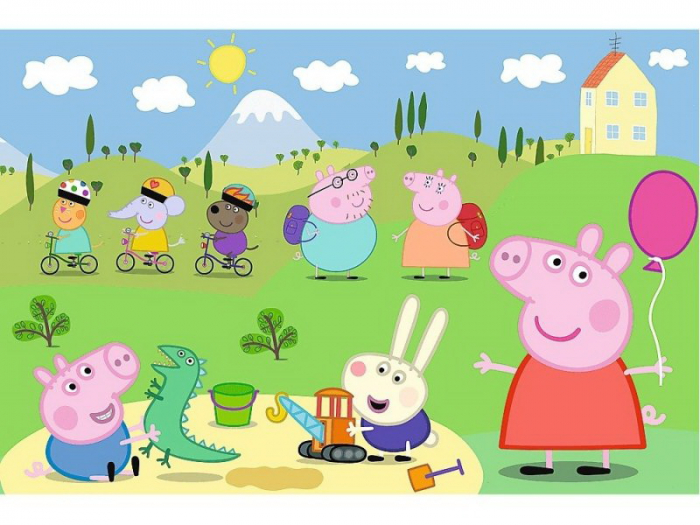Puzzle Trefl 15 Maxi Peppa Pig O zi fericita [2]