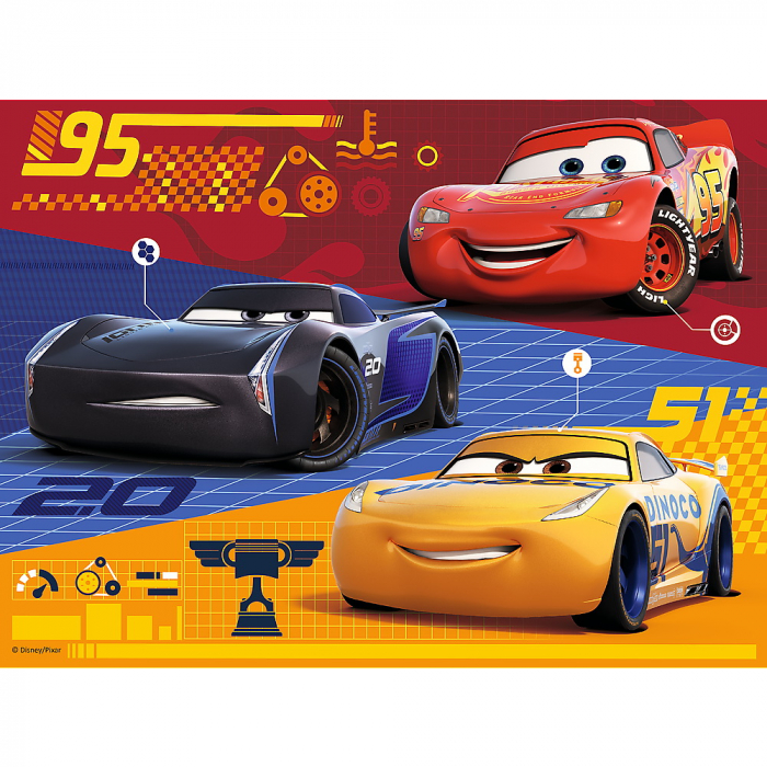 Puzzle Cars Trefl 30 Masini inainte de cursa [2]