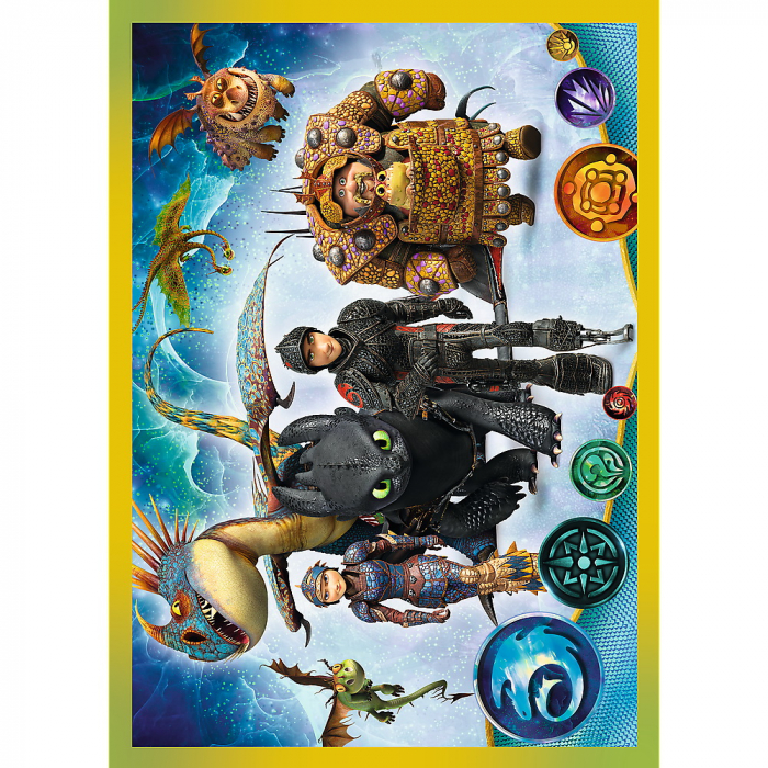 Puzzle Trefl 4 in 1 Cum sa iti dresezi dragonul 3 [2]