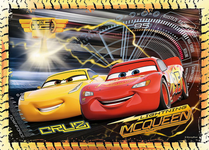 Puzzle Trefl 4 in 1, Disney Cars 3 - Pregatiti de cursa [5]