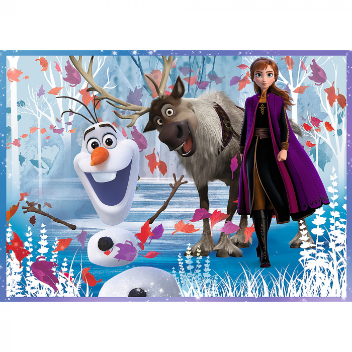 Puzzle trefl 4 in 1 Frozen2 calatorie catre necunoscut [4]