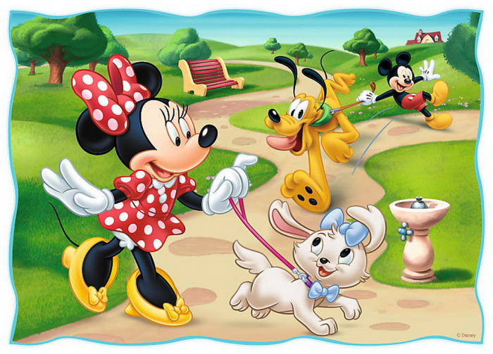 Puzzle Trefl 4 in 1, In parc cu Mickey [5]
