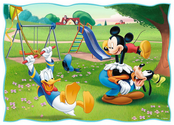 Puzzle Trefl 4 in 1, In parc cu Mickey [4]