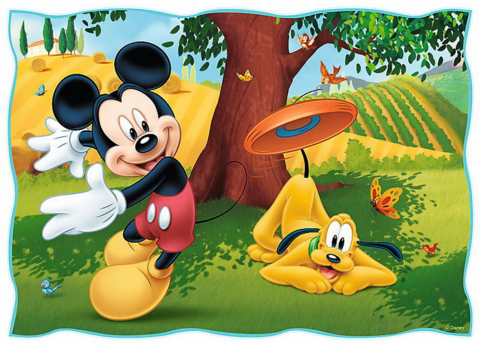Puzzle Trefl 4 in 1, In parc cu Mickey [2]