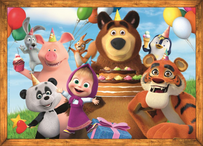 Puzzle Trefl 4 in 1, Masha and the Bear, Aventuri in padure [5]