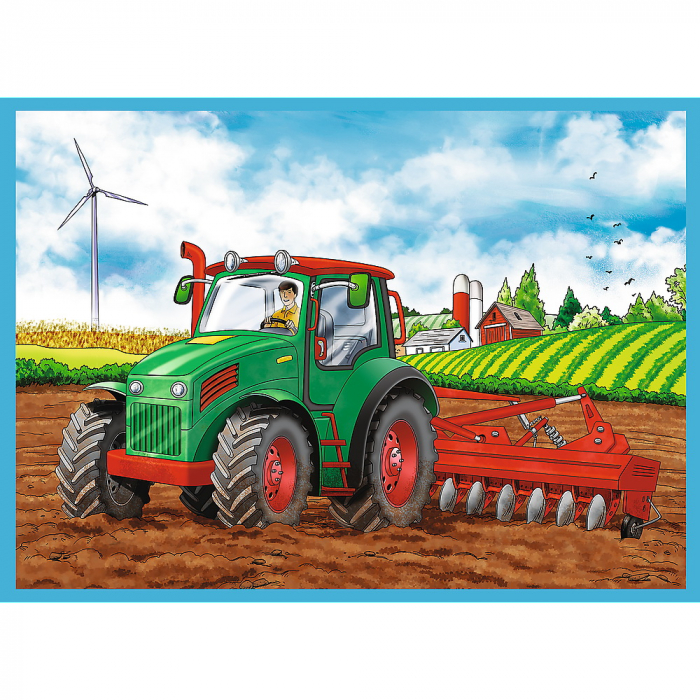 Puzzle Trefl 4 in 1 - Utilaje Constructii, 12/15/20/24 piese [3]