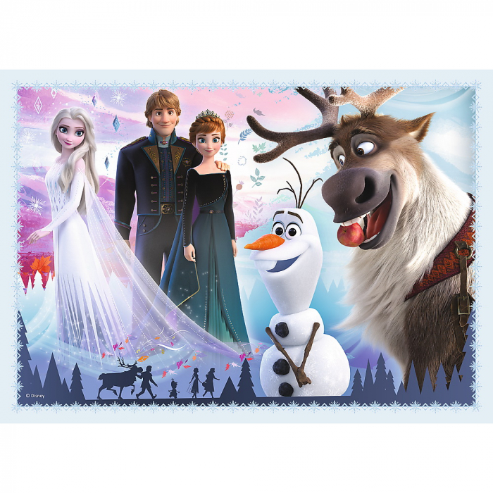 Puzzle Trefl 4in1 Frozen2 Padurea Magica [2]