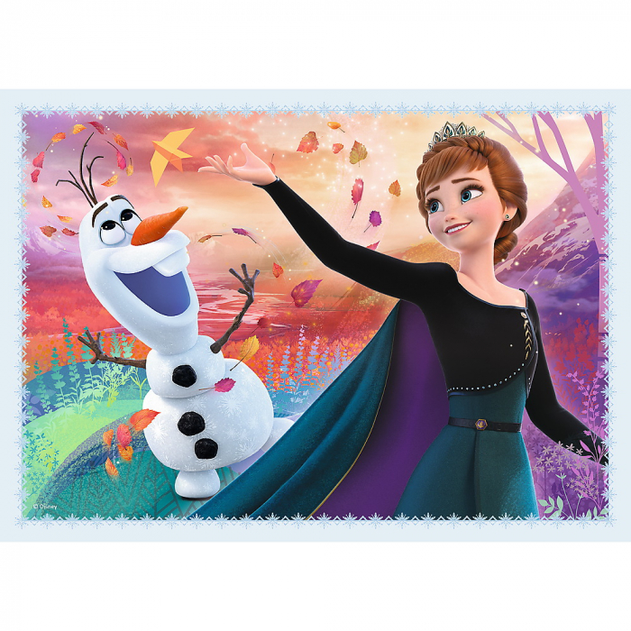 Puzzle Trefl 4in1 Frozen2 Padurea Magica [3]