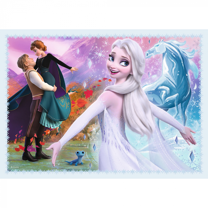Puzzle Trefl 4in1 Frozen2 Padurea Magica [4]