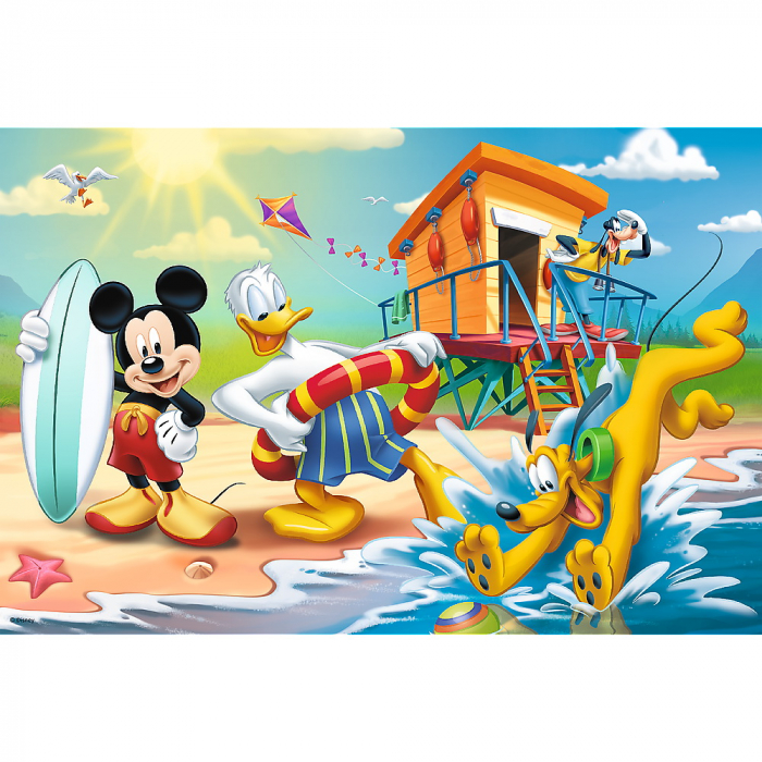 PUZZLE TREFL 60 DISTRACTIE PE PLAJA CU MICKEY MOUSE [2]