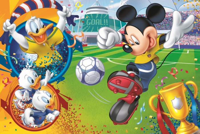 Puzzle Trefl, Disney Mickey Mouse pe terenul de sport, 100 piese [2]