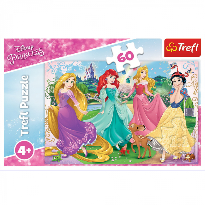 Puzzle Trefl Disney Princess, Frumoasele Printese 60 piese [3]